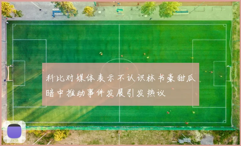 科比对媒体表示不认识林书豪甜瓜暗中推动事件发展引发热议